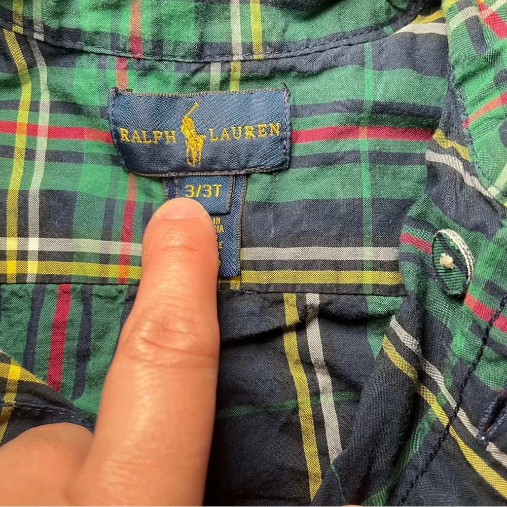 Boy’s Ralph Lauren‎ plaid Long Sleeve Top